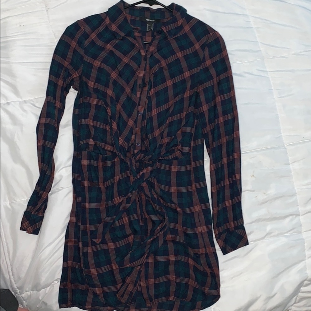 Flannel dress- new